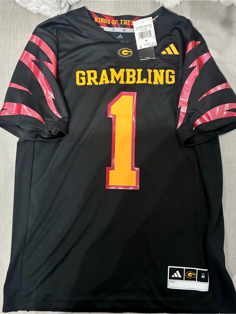 NWT Grambiling State tigers HBCU adidas premier football jersey men’s Medium